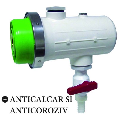 Filtru Oscar, Cartus De 5″, Racord De ¾ cu purjare manuala, cu anticalcar si anticoroziv